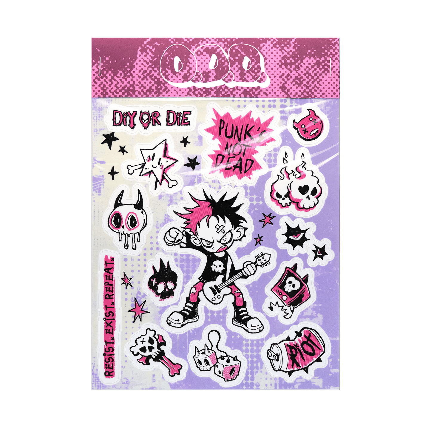 JAXX [PUNK'S NOT DEAD] STICKER SHEET