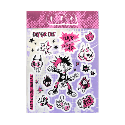 JAXX [PUNK'S NOT DEAD] STICKER SHEET